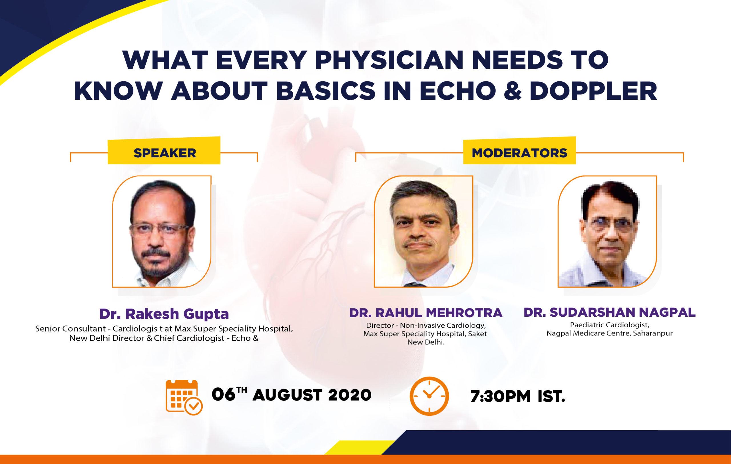 What Every Physician needs to Know About Basics in Echo & Doppler