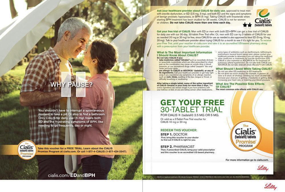Erectile Dysfunction of CIALIS marketing strategy by Eli Lily