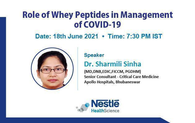 Role of Whey Peptides in Management of COVID – 19
